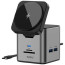 Беспроводное ЗУ WIWU Cube Hub Wireless Charger 9in1 USB-C to3xUSB3.0+HDMI+RJ45+SD/MicroSDPD 100W Grey (Wi-W025)
